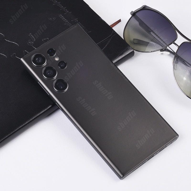 

Samsung Galaxy S25 S24 Ultra S24 Plus S24+ Крижана Поверхня Кольорова Плівка Обгортка Шкіра Захисна Наклейка Захисту Задньої Екрану Телефону S24 чорний