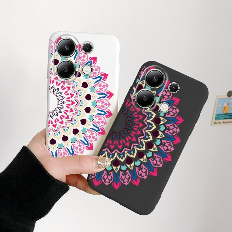 

Модный мягкий силиконовый чехол с цветочным узором для Xiaomi Redmi Note 13 Pro 14 Samsung A55 S24 iPhone Huawei Honor Realme Camera Защитный противоударный чехол Samsung Galaxy S9 Plus