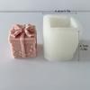 2pcs Bow Gift Box Fondant Silicone Mold Decor Festive Gift Box Scented Candle Mold DIY Festive Candle Molds for Candle Making
