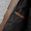 Vintage Yellow Brown Genuine Leather Jacket Men Natural Cow Leather Jackets Slim Fit Man Coat Autumn Clothing