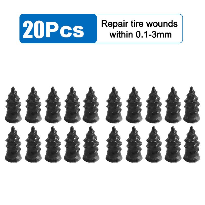 10/20/30/40 Stück Vakuum-Reifenreparatur-Nägel für Auto Motorrad LKW Roller Reifenpannenreparatur Universelle Schlauchlose Gumminägel