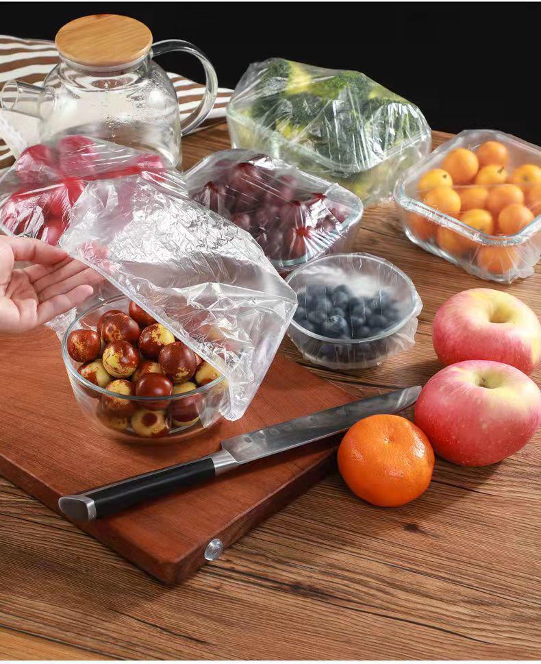 Set de folii de plastic de unică folosință groase: Huse pentru boluri rezistente la praf de calitate alimentară pentru păstrare în stare proaspătă