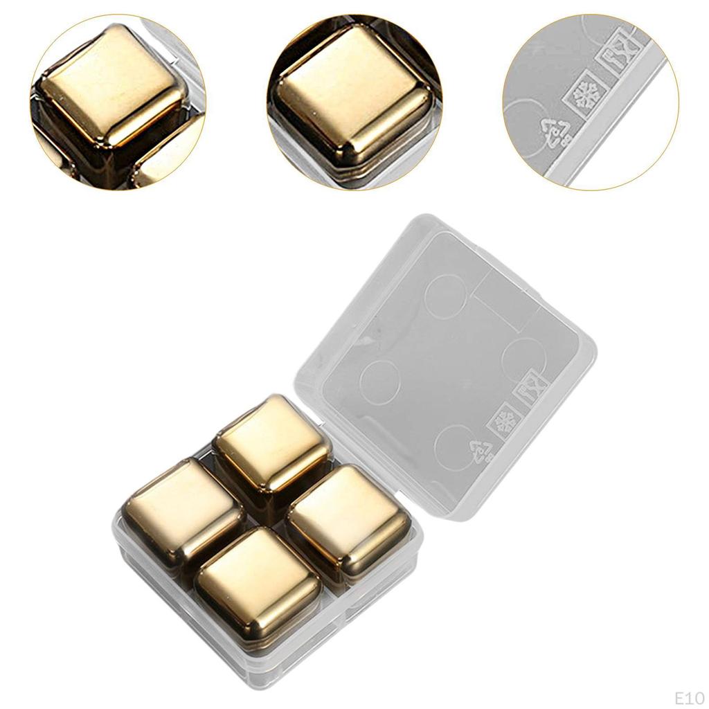 Stainless Steel Ice Cubes for Refreshing Drinks, Entertaining And Gifting