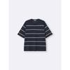 GU by Uniqlo Washable Knit Striped Tee  5 Minute Sleeve 