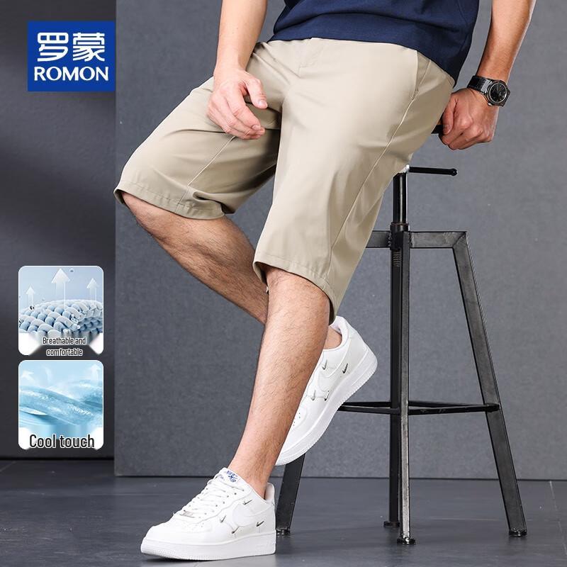 ROMON Men's Breathable Casual Work Shorts