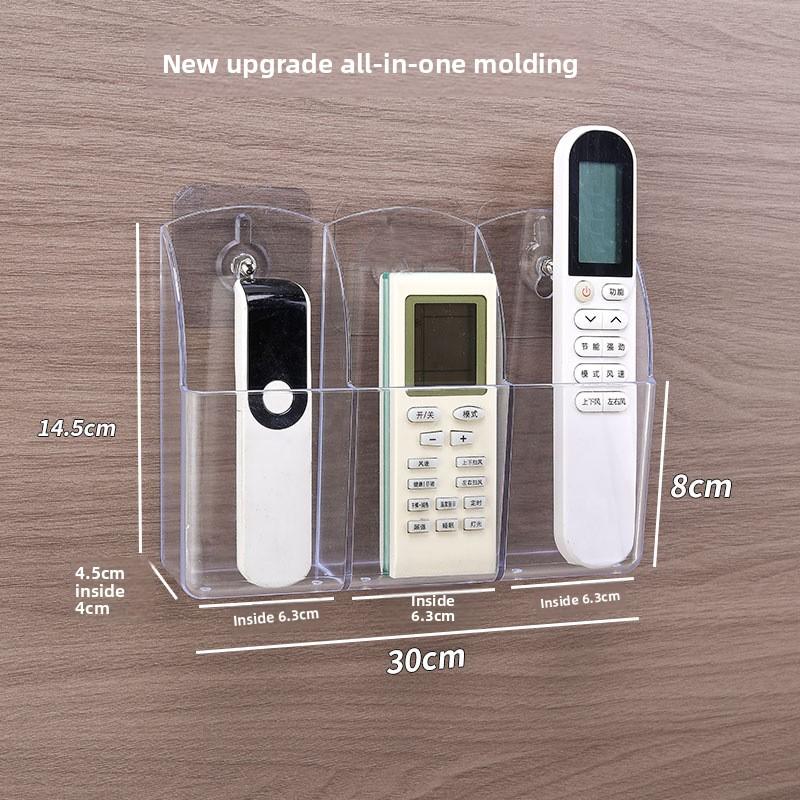 

Настенный акриловый ящик для хранения пультов дистанционного управления, современный простой дизайн Three Compartments