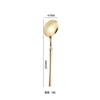Golden Western Cutlery Set 304 Stainless Steel Mirror Spoon Steak Knife Fork Chopsticks Dinnerware Kitchen Tableware Utensil