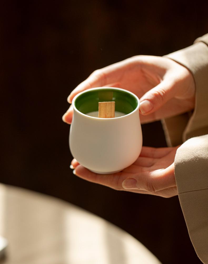 High-Grade Colored Ceramic Candle Cup - Simplistic DIY Aroma Soy Wax Container