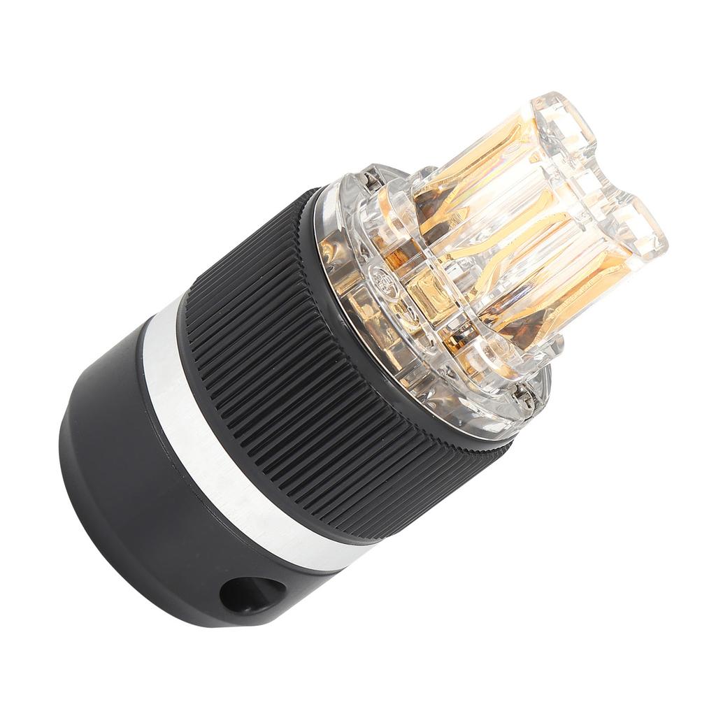 Monoso Power Plug Transparent Pure Copper 24K GoldPlated o Connector Power Plug