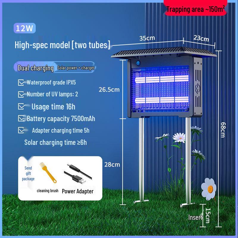 Automātiska saules enerģijas moskītu iznīcināšanas lampa