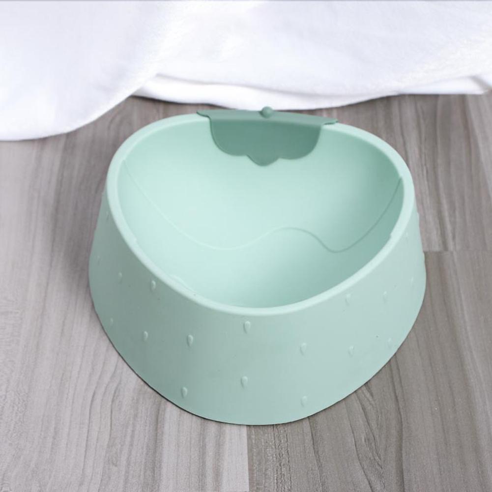 Cartoon Pet Food Bowl Strawberry Pattern Non-slip Anti-overturning Kitten Feeding Bowl Feeder Pet Supplies