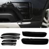 6Pcs Black ABS Plastic Front Fog Lamp Cover Trim for Discovery 5 2017‑2018