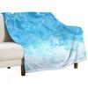 Ocean Turquoise Throw Blanket Luxury Brand Vintage Retros Hairy Blankets