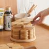 Four-Leaf Resistant Table Mat with Wood Base - Suitable for Pans, Bowls & Plates, Anti-Scald Coaster for Dining Table Protection