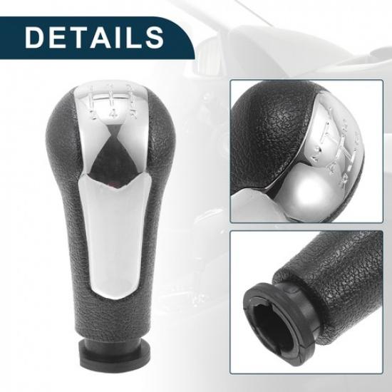 5 Speed Manual Gear Shifter Knob for Chevrolet Spark 2011-2016 Plastic Chrome