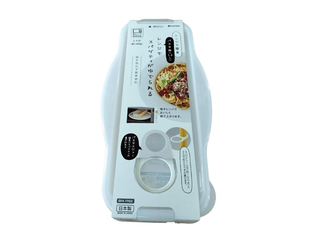 Inomata Chemical Microwave Pasta Clear White 1714