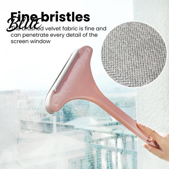 Glass And Screen Cleaner Window Cleaning Brush 2 In 1 Removable Lightweight Reusable with Extendable Handle Home Tool Tight Corner