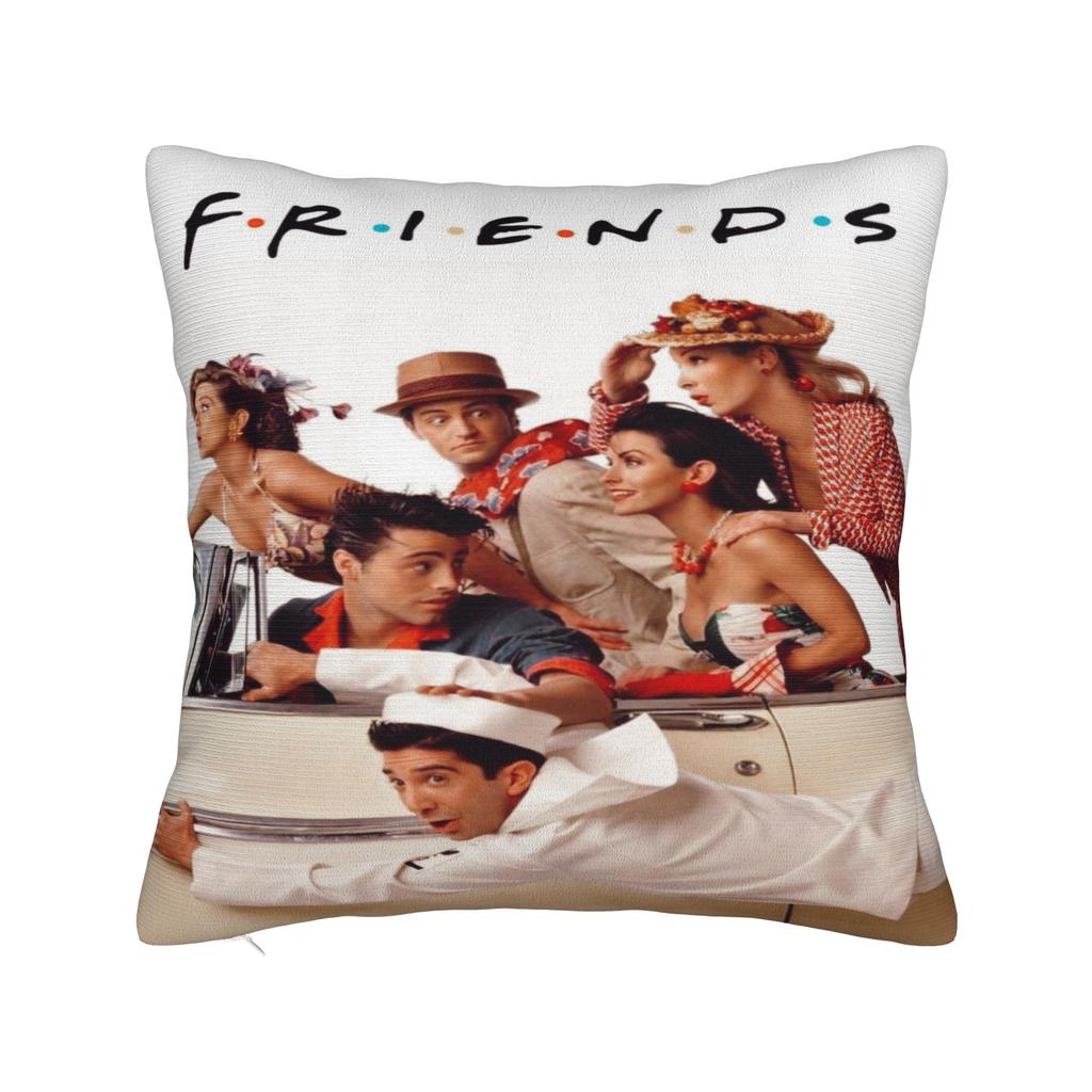 Federa per Cuscino Central Perk Friends TV Merch Stampa Federa Cuscino Copricuscini Decorazione Auto con Zip Multitaglia