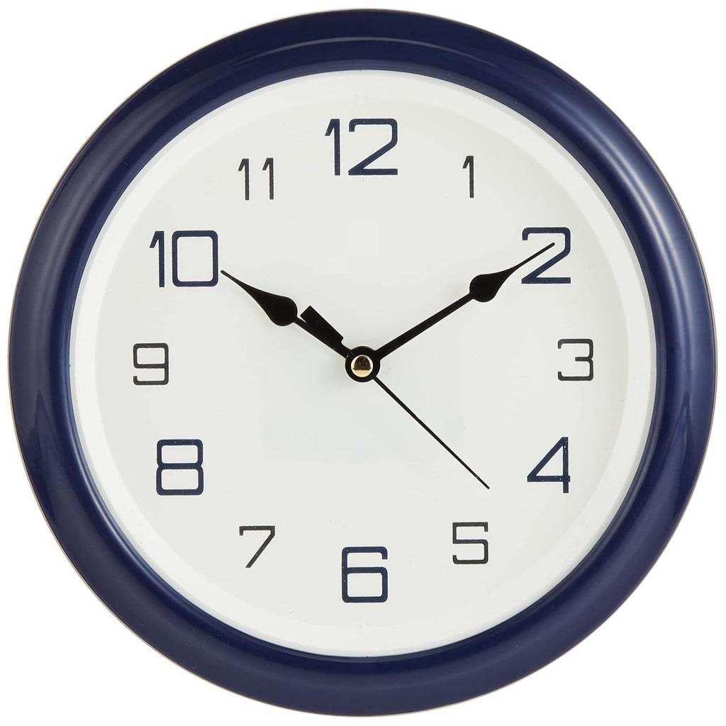 Quartz Glass Abstract Blue Analog Office Clock (214x44x215 Mm)
