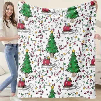 Pc Bohemian Style Christmas Flannel Throw Blanket Soft SkinFriendly Lounge Sofa Shawl with Digital Print AllSeason Multipurpose