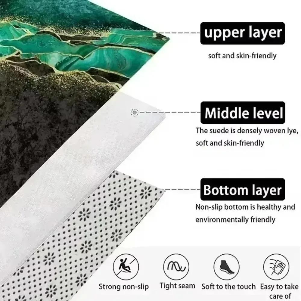 Bohemian Tribal Geometric Round Area Rug Soft Non-Slip Floor Mat Vintage Ethnic Aztec Mandala Pattern Carpet for Bedroom