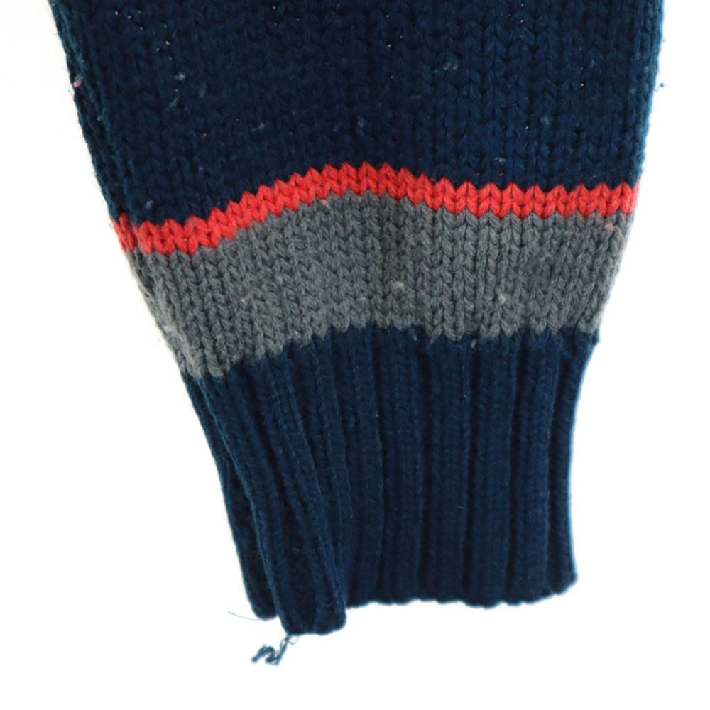 COUNTRY CRAFT 90s Acrylic Old Border Pattern Long Sleeve Sweater M Knit Men's Used