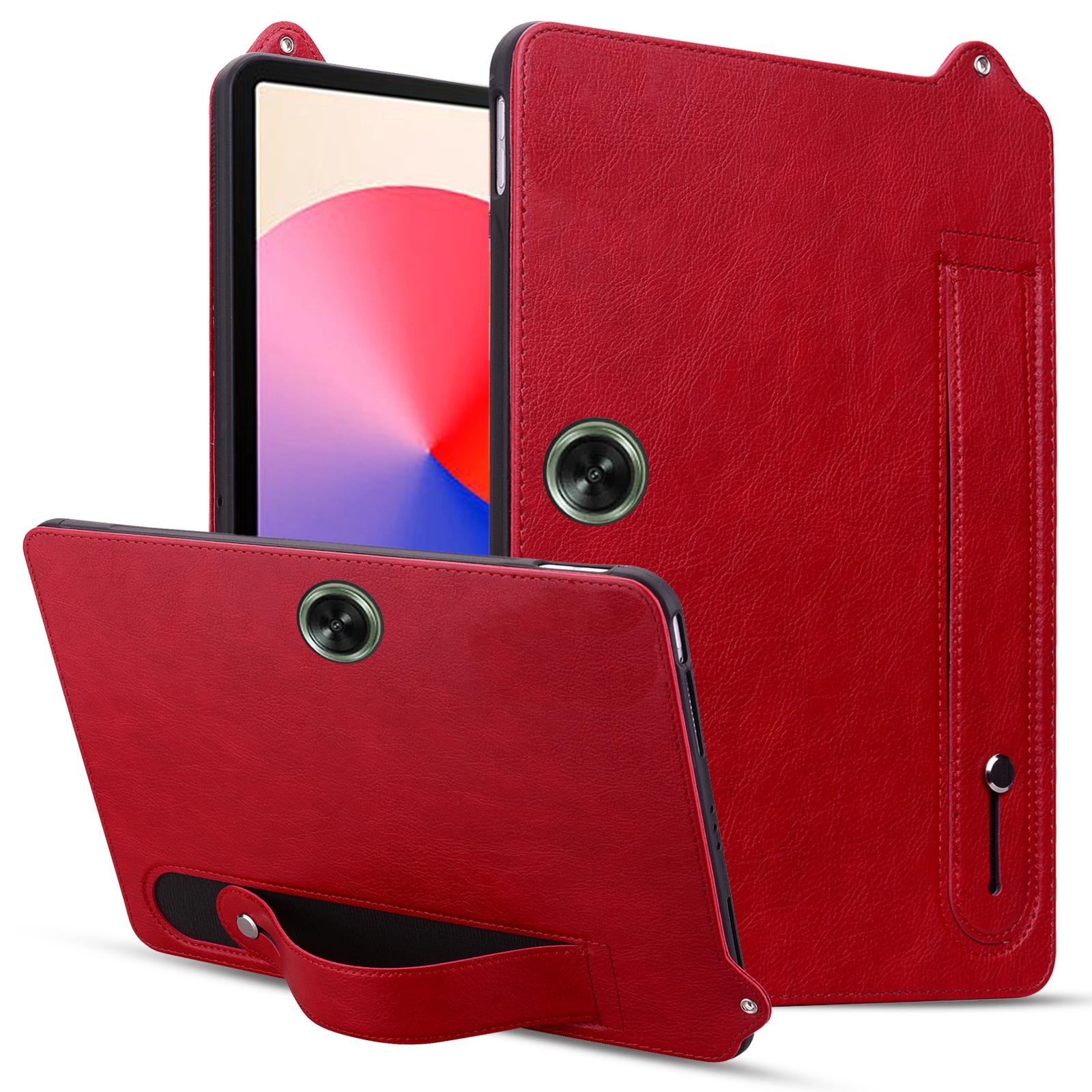 

For OnePlus Pad Go/Oppo Pad Air 2 Case Hand Strap Kickstand Leather Tablet Cover A
