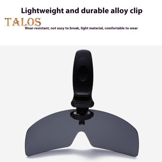 Polarized Clip Sunglasses for Men Women Frameless Flip Up One Piece Shield Lens UV Protection Glasses for Fishing Cycling Driving Running Climbing