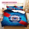 Cruz Azul Pattern Bedding Quilt Set  Home Decoration  Gift (1 * Duvet Cover + 2 * Pillowcase  Without Core)