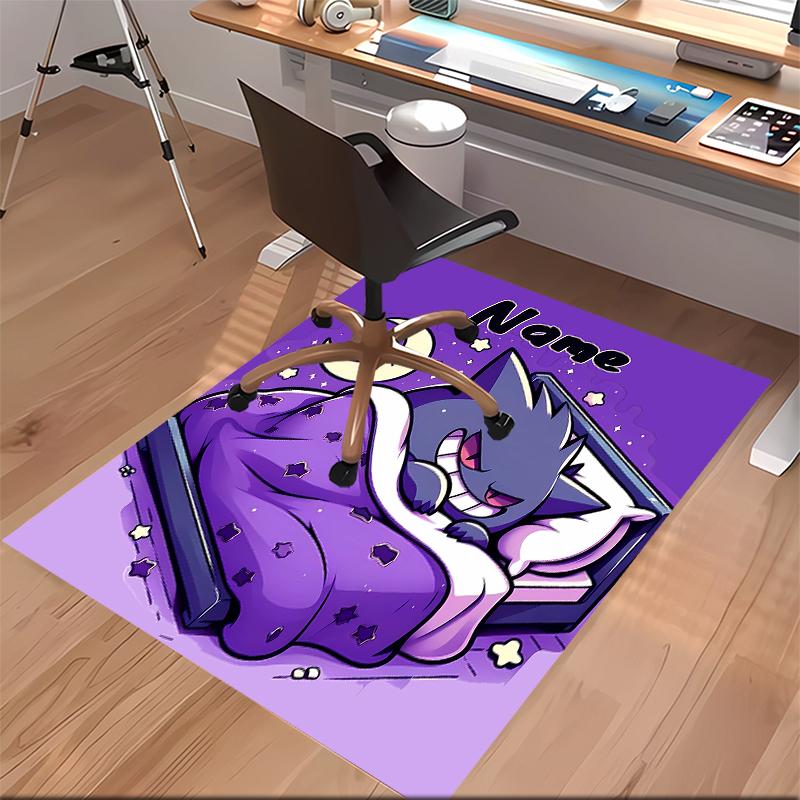Custom Personalization Pokémon Print Area Rug - Soft, Washable Non-Slip Indoor Mat,Living Room,Home&Office Decorative Rug