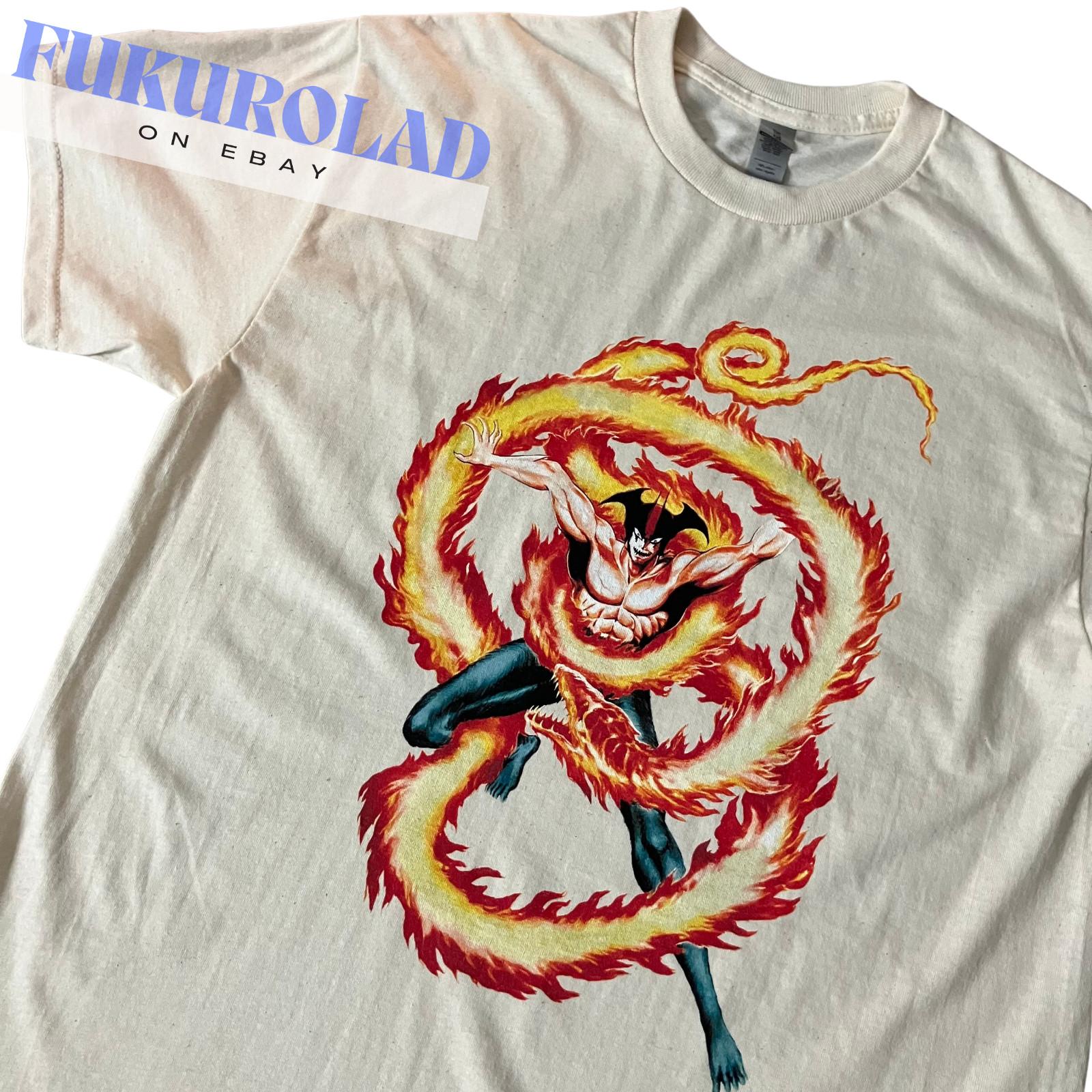 

DEVILMAN AMON FLAME UNISEX T-Shirt Mens Womens Tees Top Tops Tee - GILDAN - high quality print 3XL