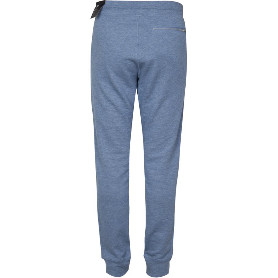 Nike Solid Color Simple Logo Print Drawstring Cuffed Knit Sports Pants Men Bottoms Blue 805151-436