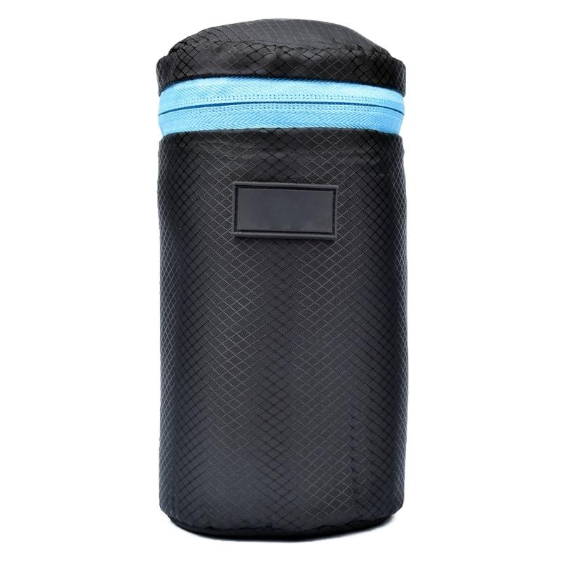 Camera Lens Pouch for Case Univeral for Telephoto Zoom Lens Zipper Bag Nylon Thickened Lens Protective Bag