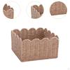 Container Bin Woven Basket Paper Rope for Bathroom Countertop Pastries And More