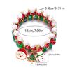 Weihnachten Bunte Perlen Mehr Element Anhänger Armbänder Für Frauen Weihnachtsmann Schneeflocke Baum Elch Armband Party Schmuck