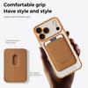 Magnetic Leather Transparent Flip Wallet Case For iPhone 17Air/16 pro Max 15 14/13/12/11 with Card Holder Bumper Bag Built-in Stand