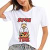 Sushi Chef Wounisex Katoenen T-shirt, Premium Katoen Print, Duurzaam, Relaxed En Modieus, Schattige Sushi Tijd Grafische Tee, Zachte En Ademende Stof,