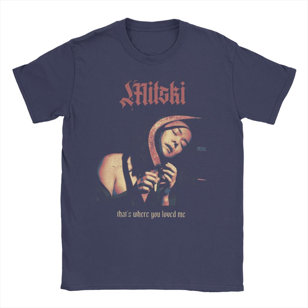 Mitski     T Shirt Summer This is my girl 90s Novelty T Shirts Mens Cotton O-Neck Oversized Clothing Short-Sleeve Vintage Tshirt