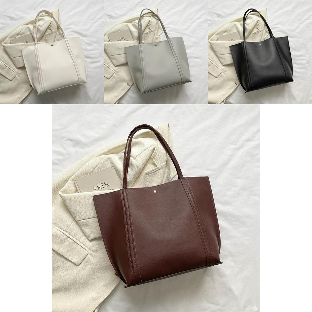 Vintage Style Large Capacity Women's Tote Bag Minimalist Design For Daily Use