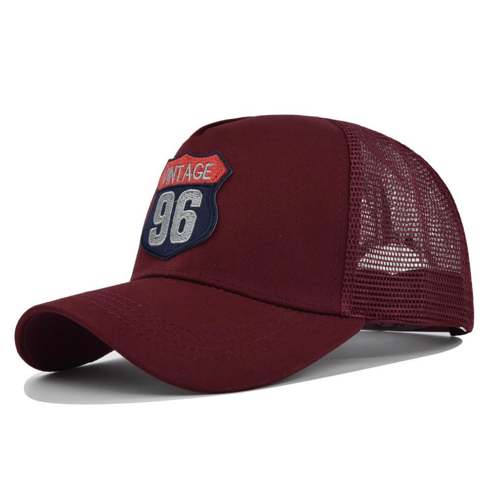 Cap Cartoon Baseball Embroidered Adjustable Duck Tongue Hat Breathable Mesh Cap