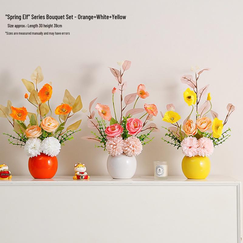 Nordic Style Artificial Floral Decoration for Home and Dining Table