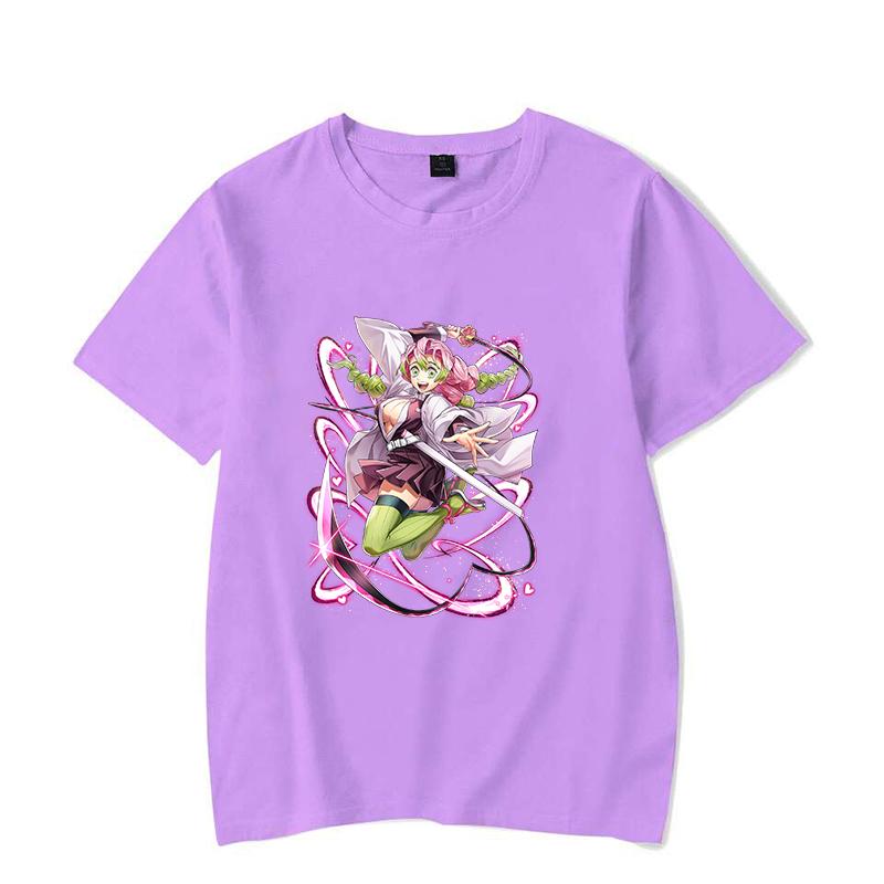 New Hot Anime Print T-shirts Women Men Summer Casual T-shirts O Neck Short-sleeved Kanroji Mitsuri Harajuku T-shirts
