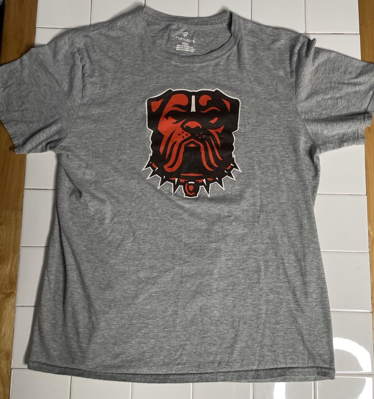 Cleveland Browns Fanatics Dawg Women’s T- Large Gray Tee Unisex T-Shirt XXL