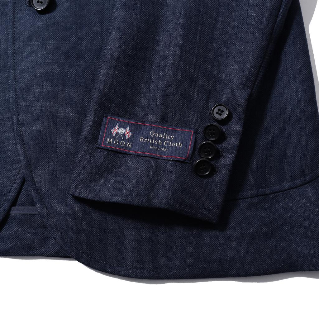 Bants Hdr Worsted Woolenen 3B Single Jacket - Navy