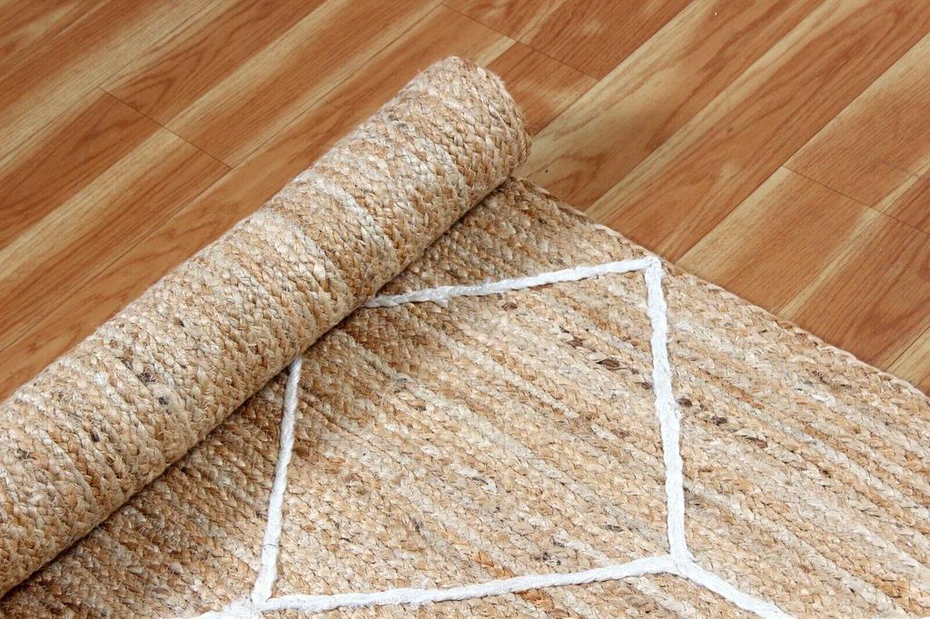 Jute Round Rug Handmade Natural Rug for Any Space Look Rustik Decor For Any Space Area