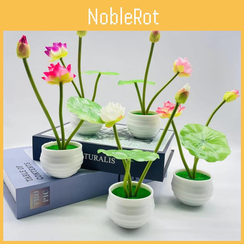Nymphaea Artificial Simulated Green Plants Bonsai For Home Hotel Decoration