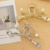 New Punk Geometric Metal Gold Silver Simple Hair Clip Claw for Women Trendy Large Crab Catches Clamp Korea Headwear Accessories