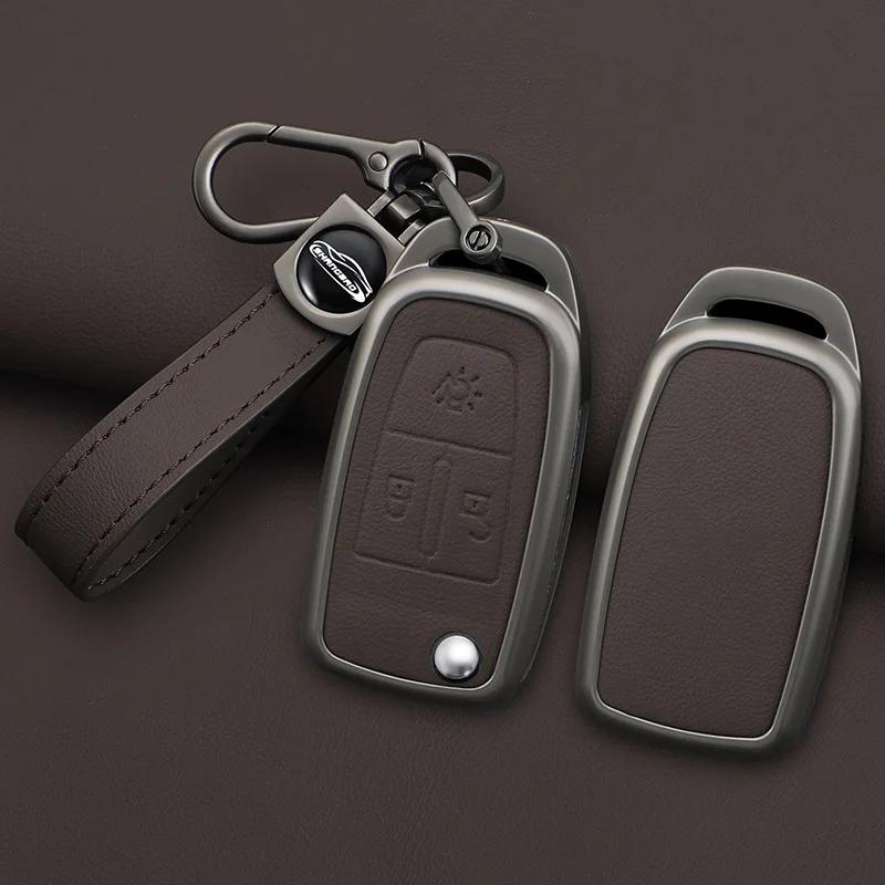 Zinc Alloy 3 Buttons Folding Car Key Cover Protector Case for DAF 106 CF Euro 6 2022 XG XF Flip Remote Keychain Truck Accessorie