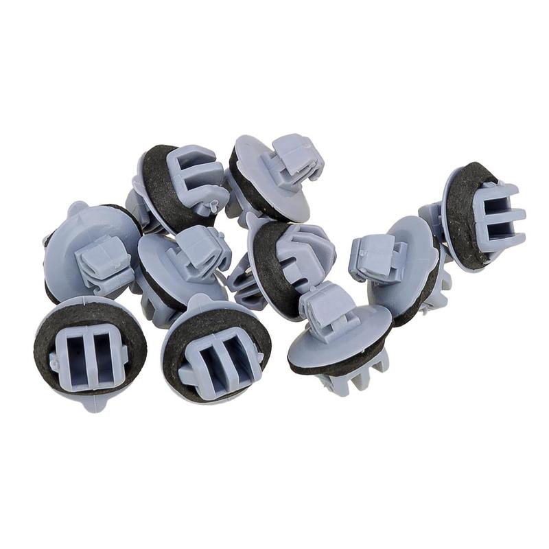 50pcs/set Car Fender Flare Exterior Side Door Moulding Clips Retainer Fastener Fit for Toyota Grey