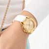 Guess Gold-Tone Crystal Watches for Women - Multi-Function Quartz Watches Female with Silicone Watch Band, 50m Waterproof for Daily Wear GW0772L3